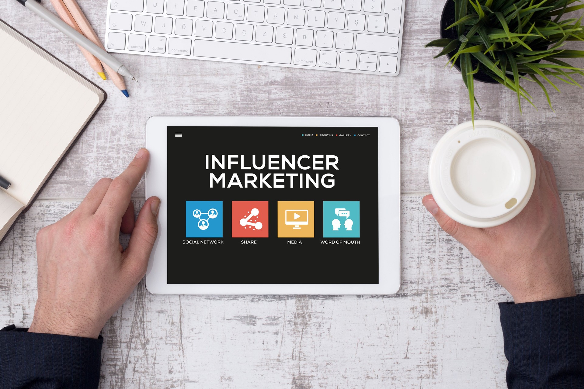 Influencer Marketing Concept